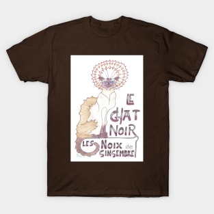 Cafe Au Lait Le Chat Noir T-Shirt